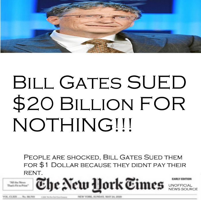 Bill Gates Sued $20 Billion Because of Nothing! (obviously because what the f*** did you expect)