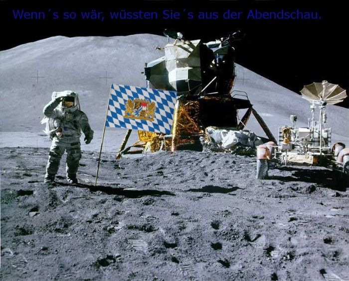 Bayern auf dem Mond gelandet