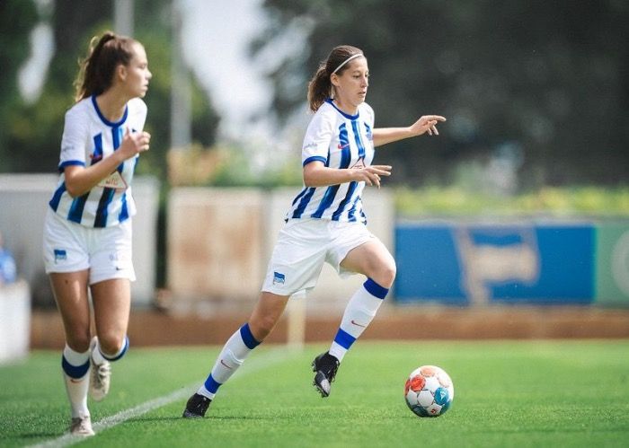 Das Neue Sternchen im Hertha BSC: Maria Barre, das Fußball-Wunderkind