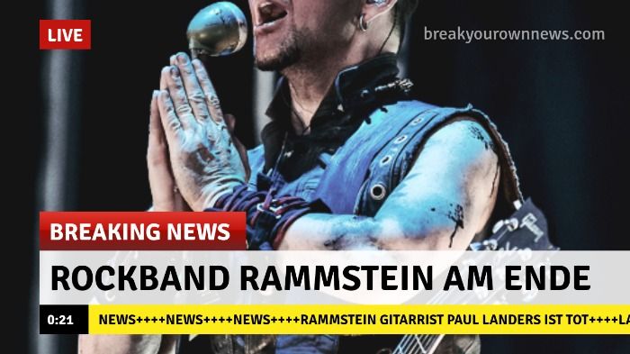 Rockband Rammstein am Ende