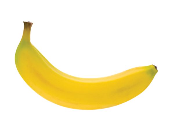 Schuldirektor isst seine erste Banane