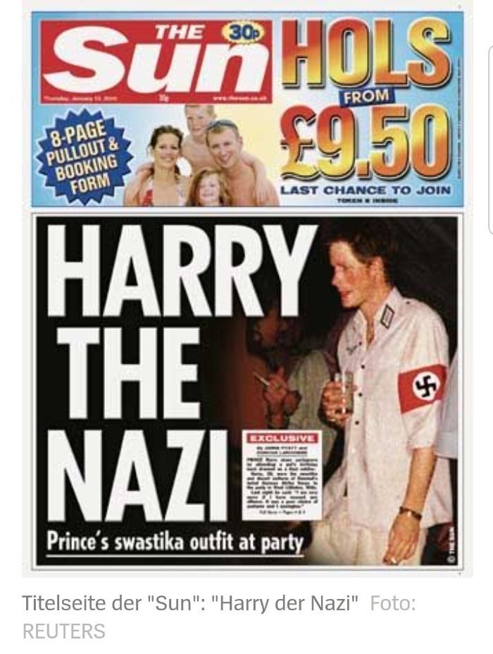Kulturelle Aneignung? Nachkommen von Nazis empört über alte Fotos von Prinz Harry.