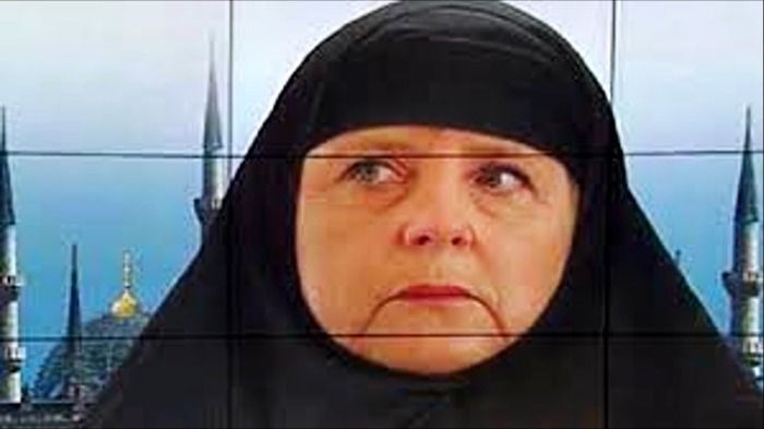 Angela Merkel ist zum Islam konvertiert!